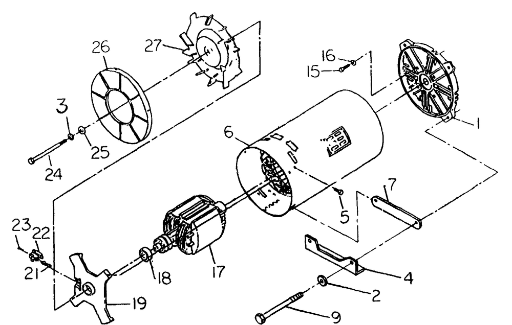 Generator Diagram and Parts List for 9076-0-G7000E,TTI  Briggs and Stratton Generator
